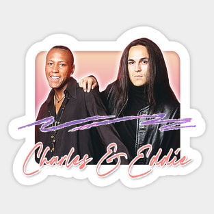 Charles & Eddie // 90s Style Fan Art Design Sticker